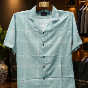 Pure zafran fabric Half Sleeve Print Shirt