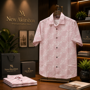 Pure Cotton Half Sleeve Print Shirt