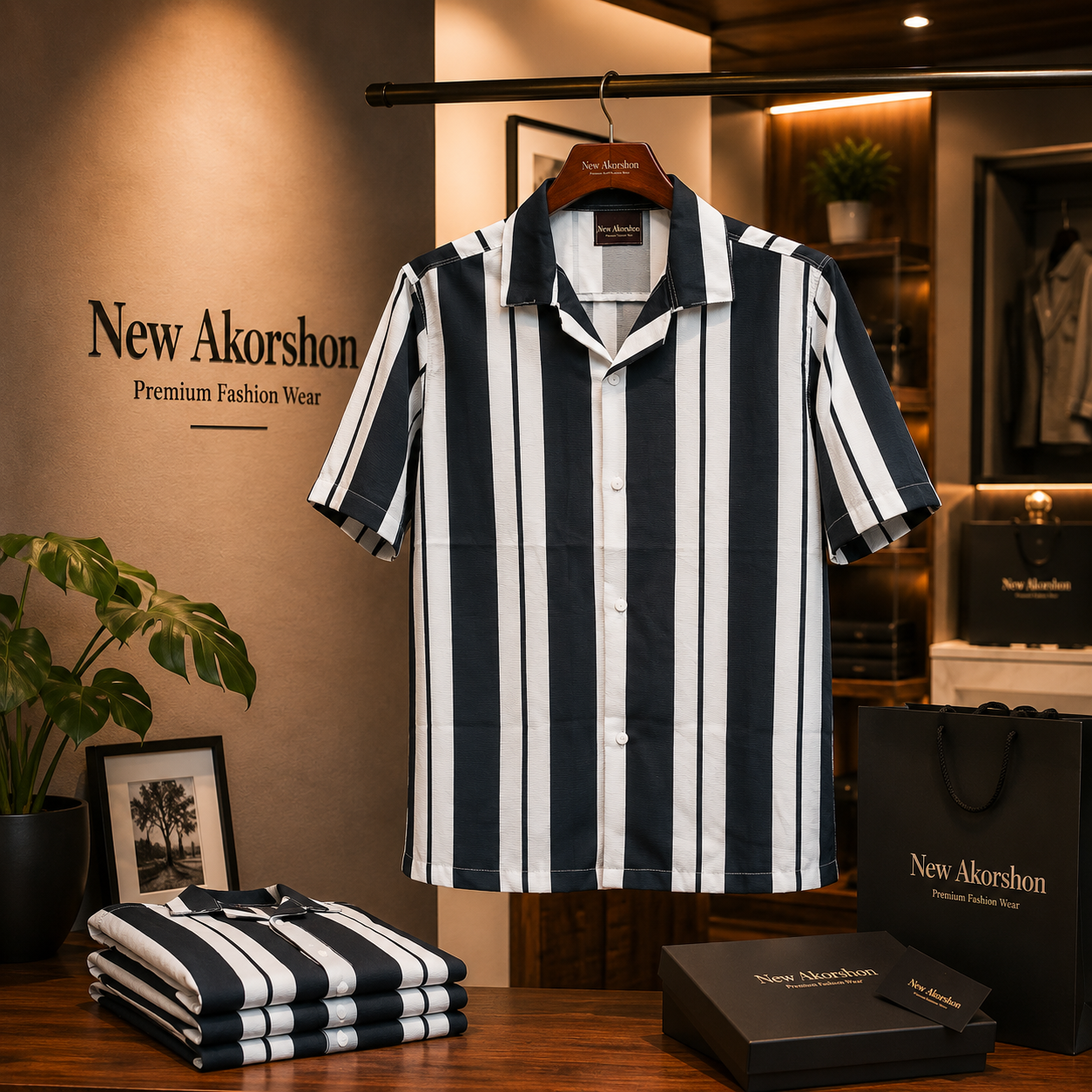 Pure Cotton Half Sleeve Print Shirt - Image 2