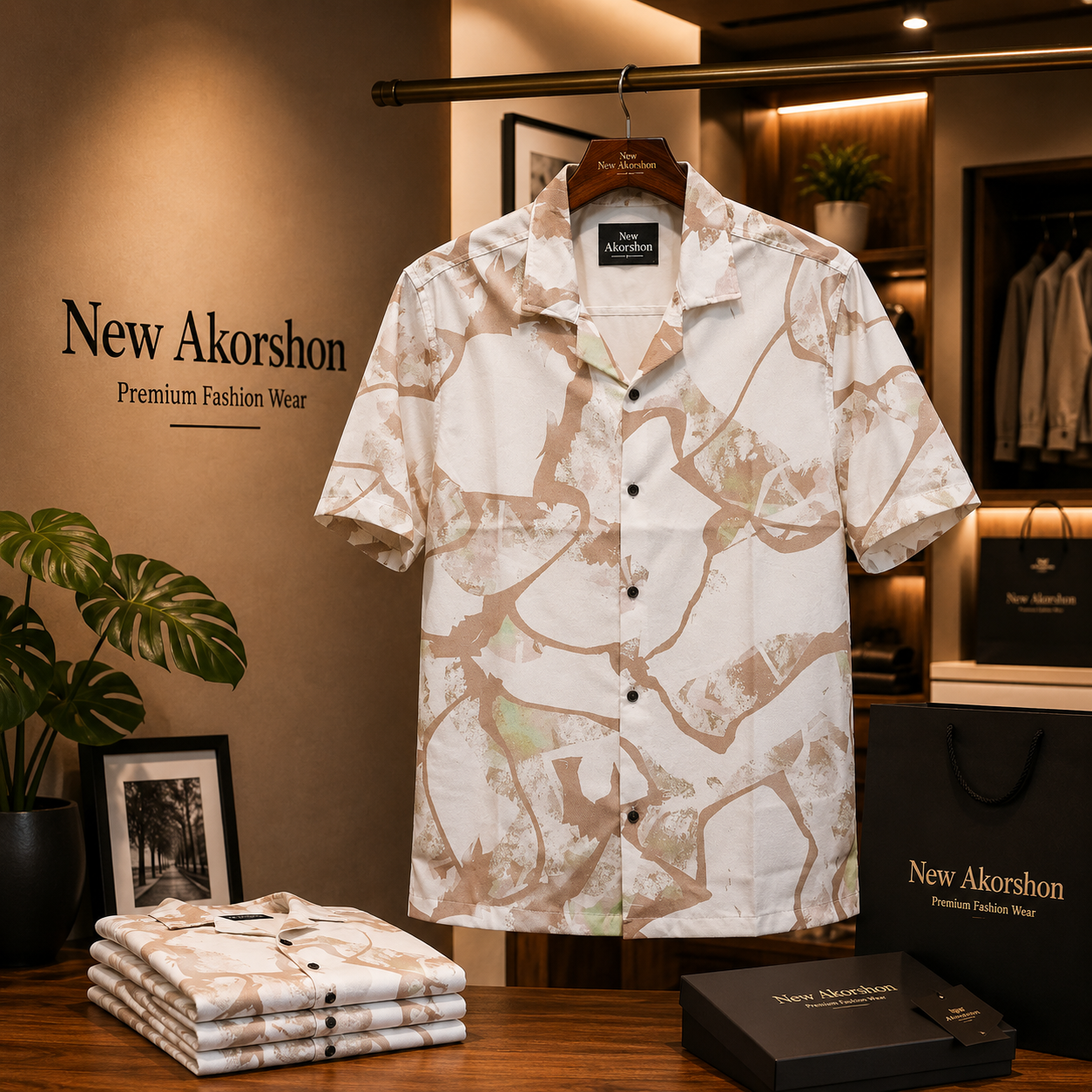 Pure Cotton Half Sleeve Print Shirt