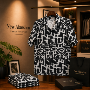 Pure Cotton Half Sleeve Print Shirt